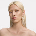 Self-Portrait Heart-Shaped Bow Earrings