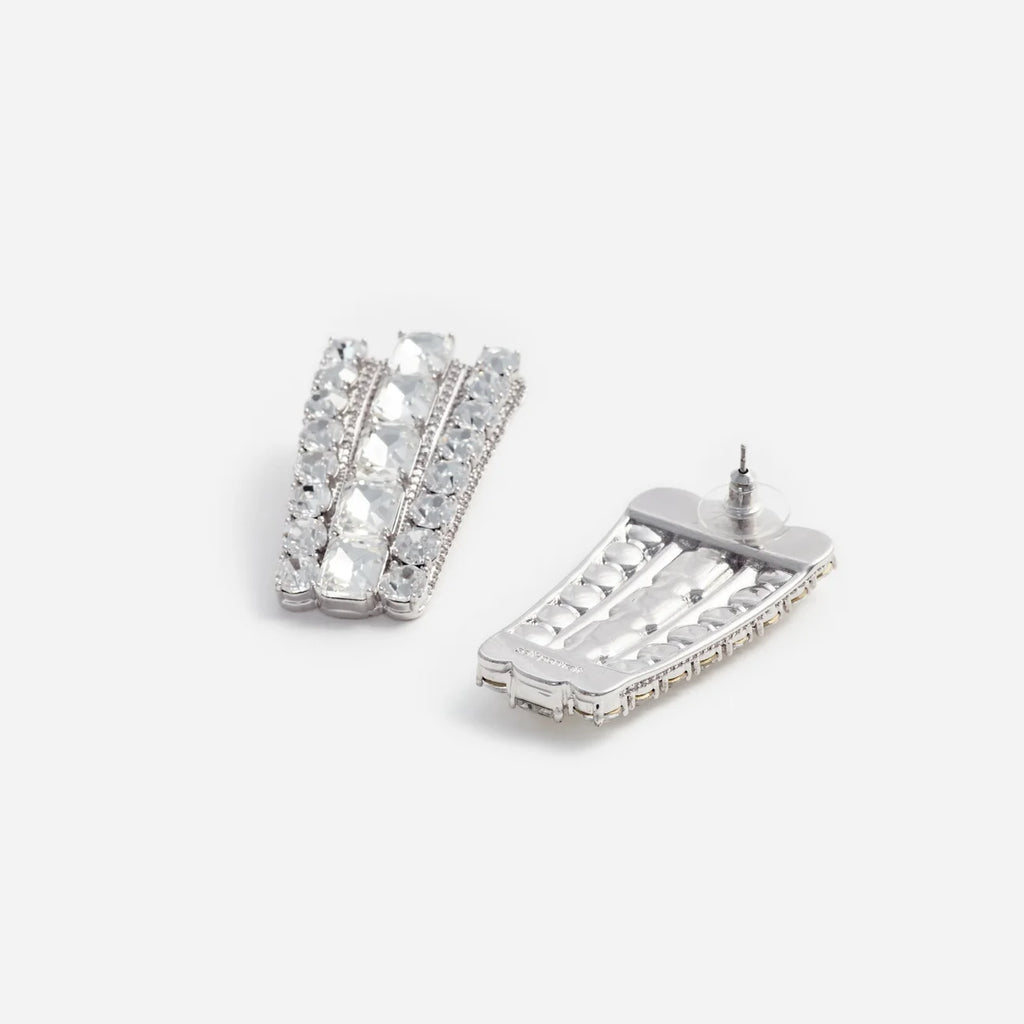 Self-Portrait Multi Crystal Earrings