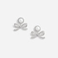 Self-Portrait Pearl Bow Drop Earrings