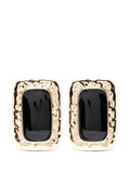 Self-Portrait Mottled Square Earrings