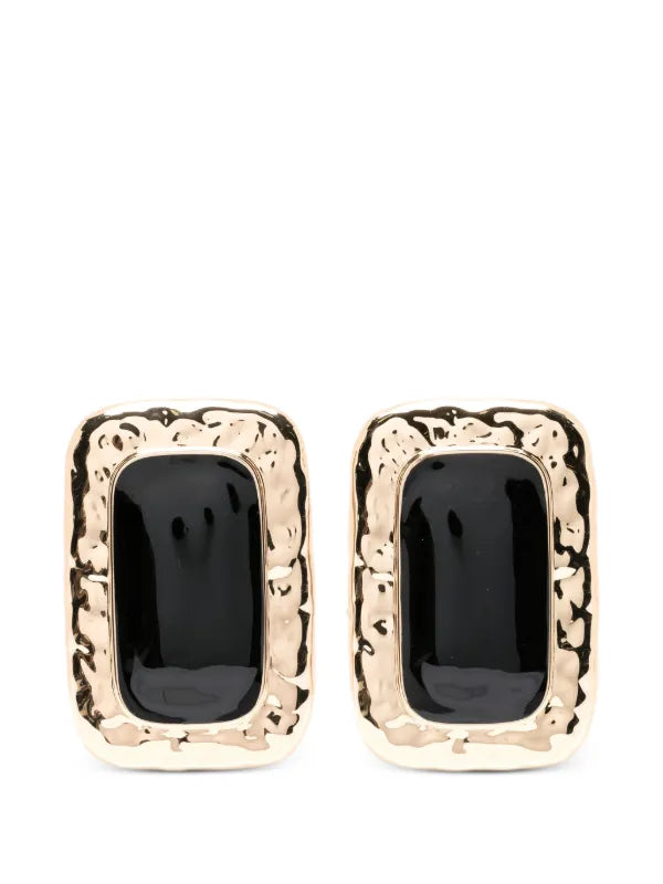 Self-Portrait Mottled Square Earrings